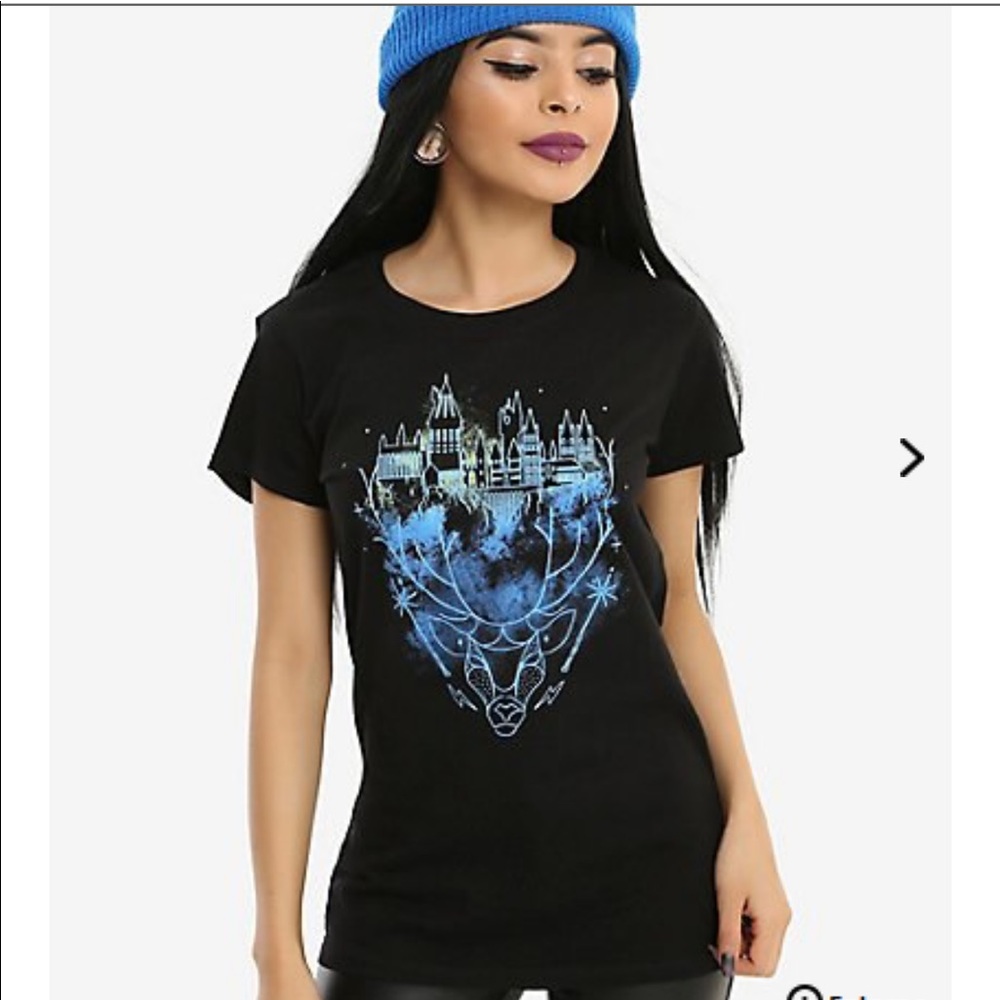 HARRY POTTER ILLUMINATED LINE ART GIRLS T-SHIRT